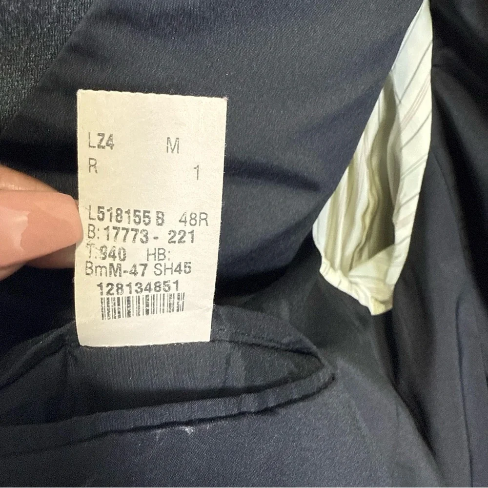 Lauren Ralph Lauren Mens 48R Charcoal Gray 100% Wool Blazer Jacket‎ L518155B